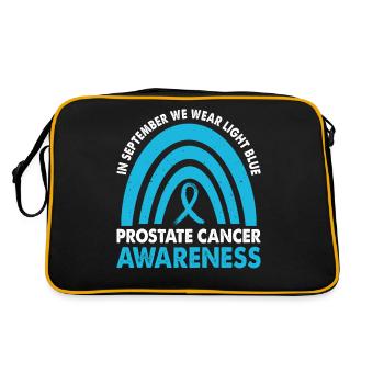 In September we wear light blue - Retro Bag - black/gold - Back