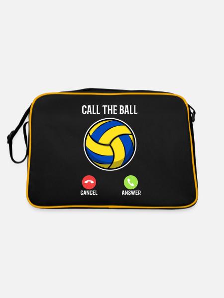 Call the ball volleyball - Retro Bag - black/gold - Back