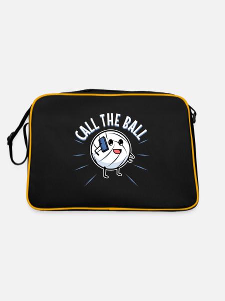 Call the ball volleyball - Retro Bag - black/gold - Back