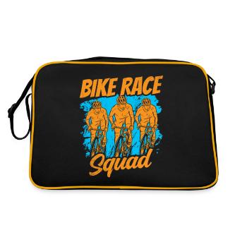 Cycling Race Team Bicycle Cyclist Race Race - Retro Bag - black/gold - Back