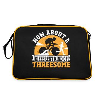 Triathlete How About A Different Kind Of - Retro Bag - black/gold - Back