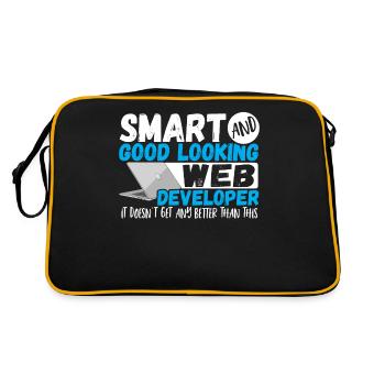 Programmeur plus intelligent et plus beau - Sac Retro - noir/or - Dos