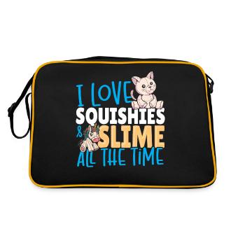 I Love Squishies & Slime All The Time Slime - Retro Bag - black/gold - Back