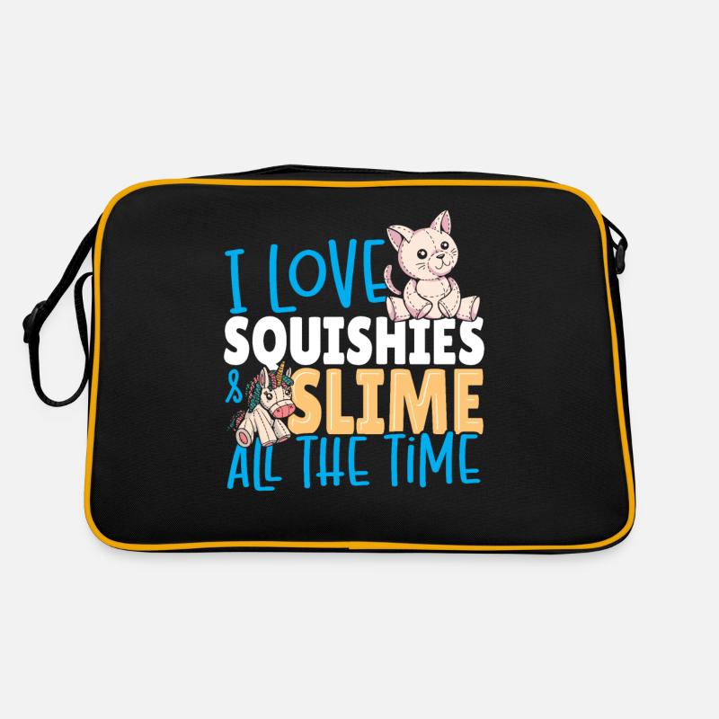 Ich liebe Squishies und Schleim die ganze Zeit Retro Tasche
