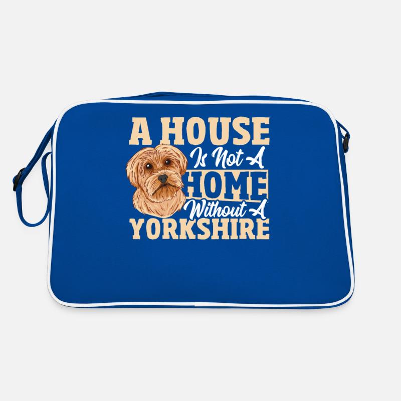 Ein Haus ist kein Zuhause ohne einen Yorkshire Retro Tasche