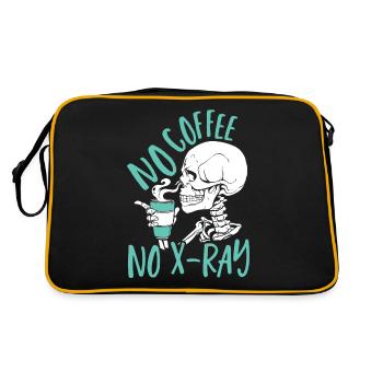 Pas de café Pas de radiographie Rad Tech - Sac Retro - noir/or - Dos