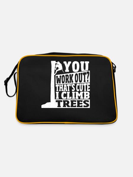 Arboriculteur que vous formez? C’est mignon moi - Sac Retro - noir/or - Dos