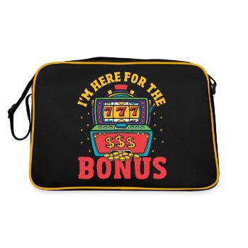 Je suis ici pour le bonus Lucky Slot Machine - Sac Retro - noir/or - Dos