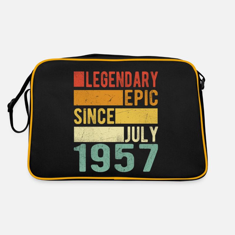 Geburtstag Juli 1957 Legendär Episch Retro Tasche