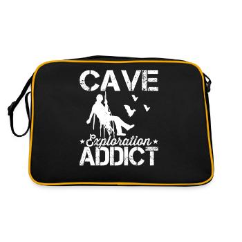 Cave exploration caving caving - Retro Bag - black/gold - Back