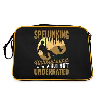 Cave exploration Underground cave exploration - Retro Bag - black/gold - Back
