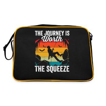 Cave exploration worth the squeeze cave - Retro Bag - black/gold - Back
