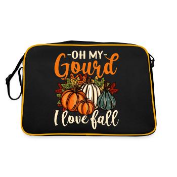 Oh ma gourde Happy Fall Y’all drôle citrouille cadeau - Sac Retro - noir/or - Dos