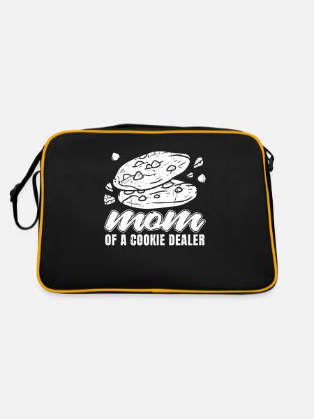 Boy Scout Mother Mom Of A Cookie Dealer - Retro Bag - black/gold - Back