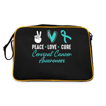Mois de sensibilisation à Peace Love Cure pour - Sac Retro - noir/or - Dos