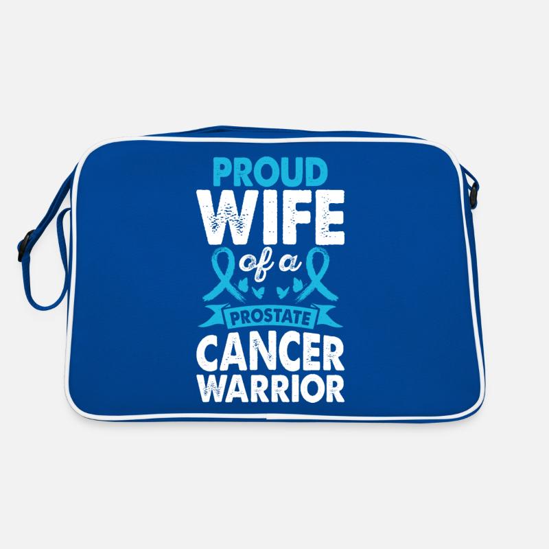 Ehefrau Des Prostatakrebs-krieger-bewusstseins Retro Tasche