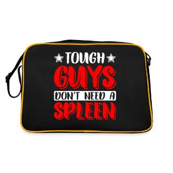 Tough Guys Don't Need A Spleen 2 - Retro Bag - black/gold - Back