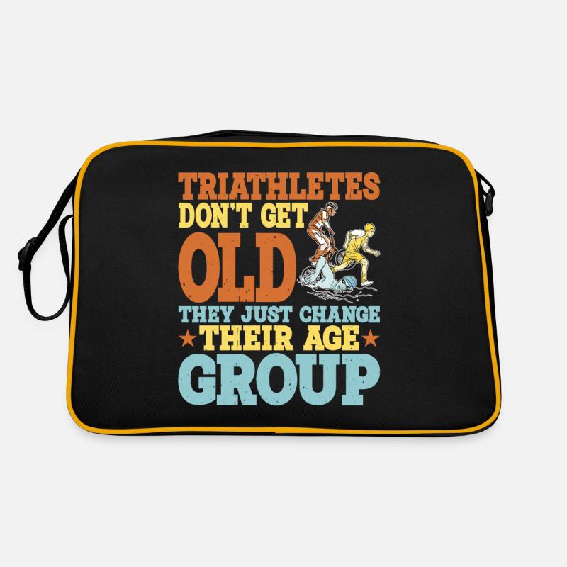 Triathletes Don't Get Old 2 Retro Tasche