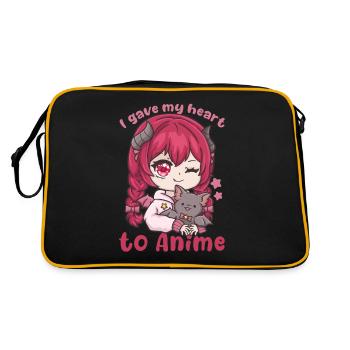 I Gave My Heart To Anime I Manga Kawaii Otaku - Retro Bag - black/gold - Back