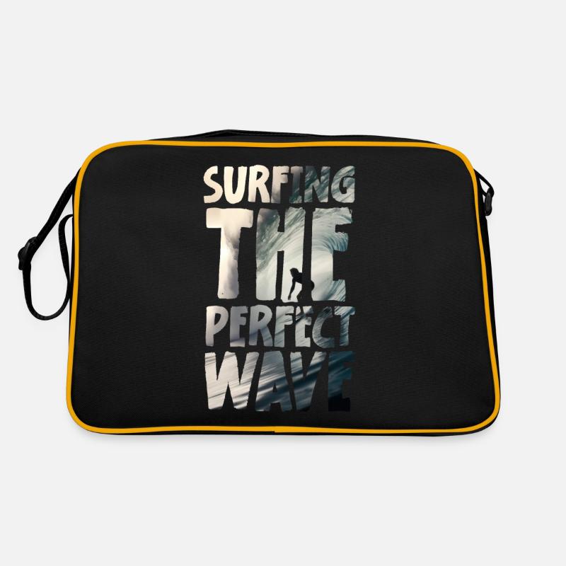 Surfing The Perfect Wave Retro Tasche
