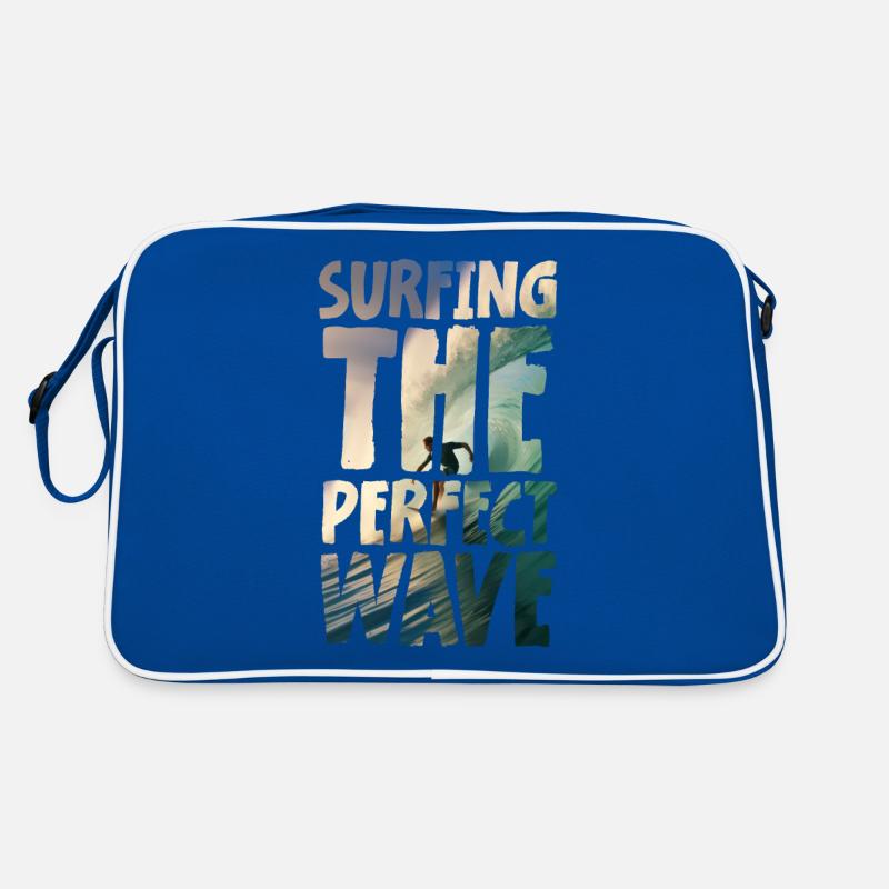 Surfing The Perfect Wave Retro Tasche