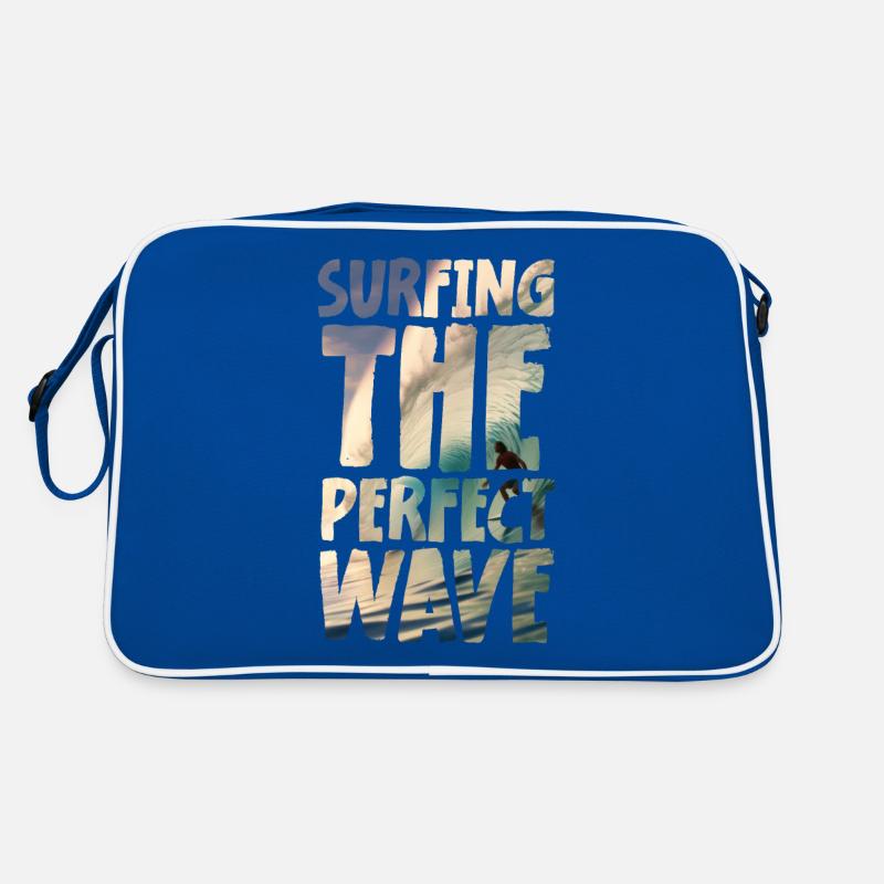 Surfing The Perfect Wave Retro Tasche