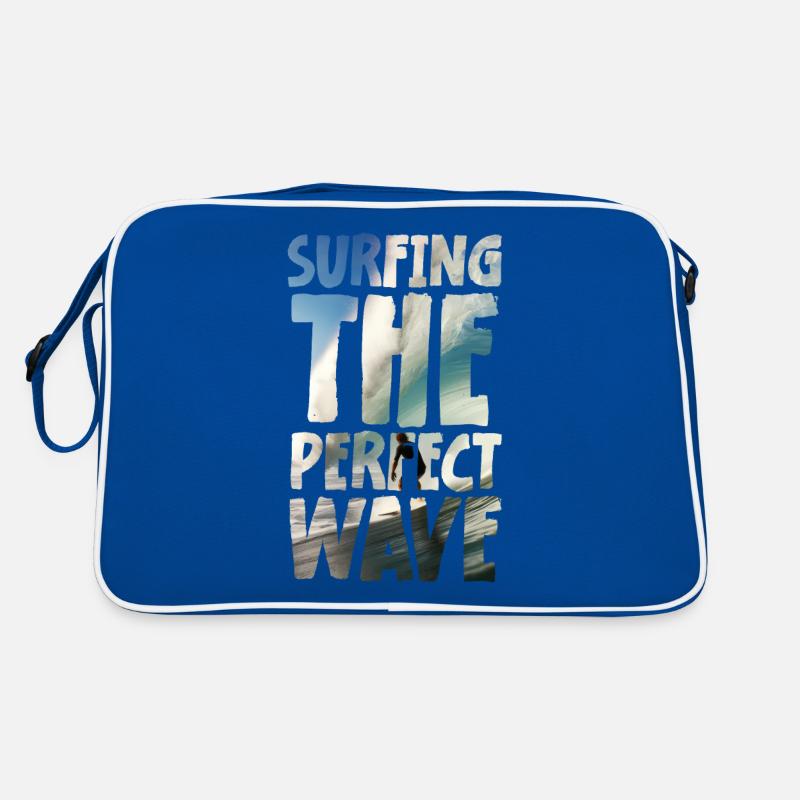 Surfing The Perfect Wave Retro Tasche