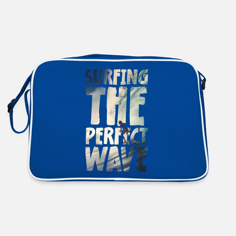 Surfing The Perfect Wave Retro Tasche