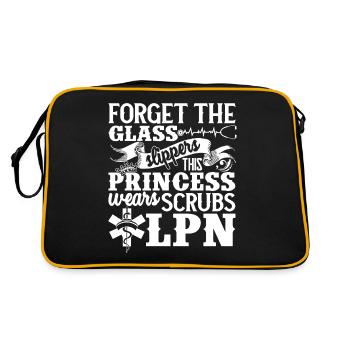 LPN Nurse This Princess Wears Scrubs LPN Nurse - Retro Bag - black/gold - Back