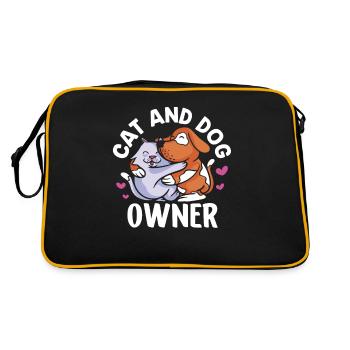 Chats et propriétaires de chiens Propriétaires Chiens Chien Chat - Sac Retro - noir/or - Dos