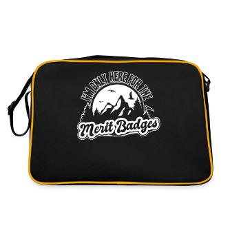 Insigne scout - Sac Retro - noir/or - Dos