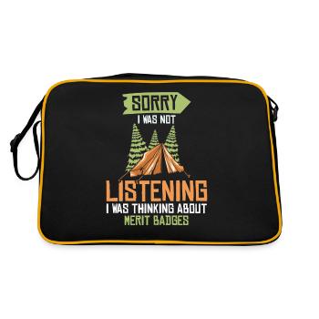 Insigne scout - Sac Retro - noir/or - Dos