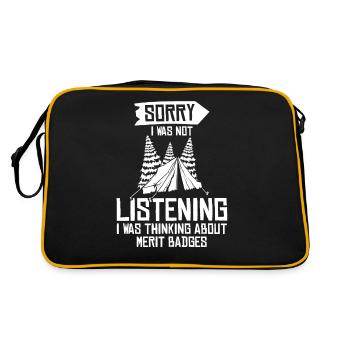 Insigne scout - Sac Retro - noir/or - Dos