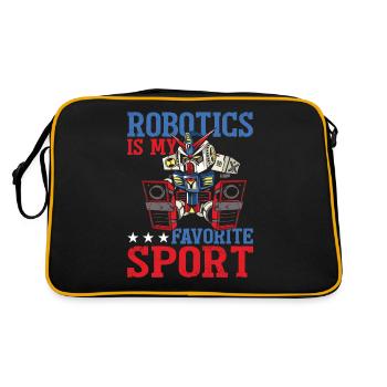 Amateur de robotique ingénieur robot sportif préféré - Sac Retro - noir/or - Dos