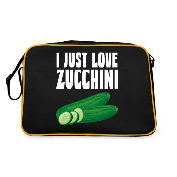 Zucchini - Retro Tasche - Schwarz/Gold - Hinten