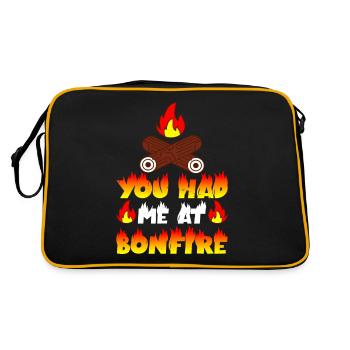 You Had Me At Bonfire 3 - Retro Bag - black/gold - Back