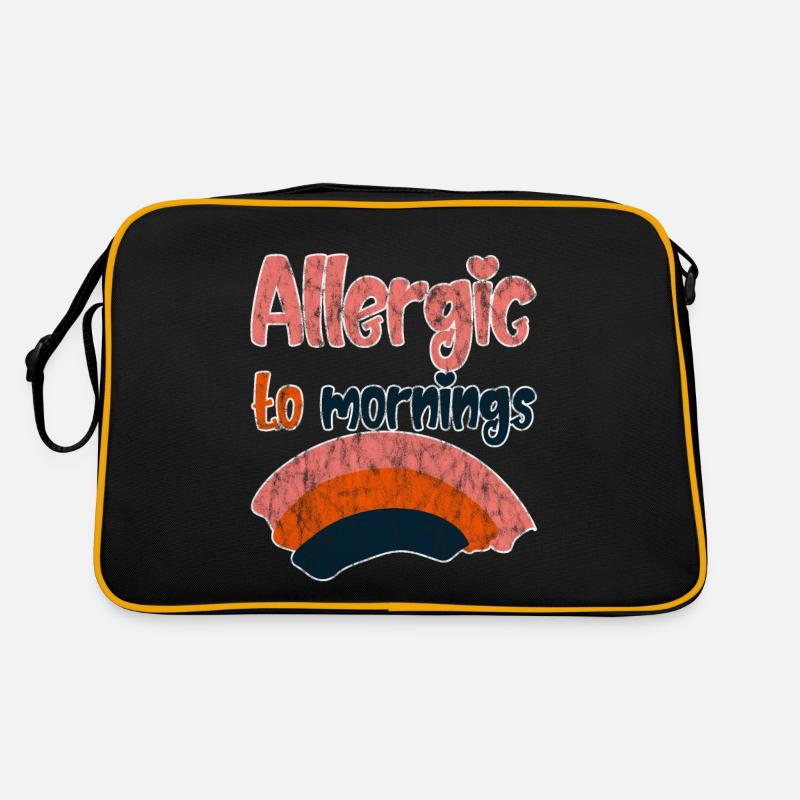 Allergic To Mornings 3 Retro Bag