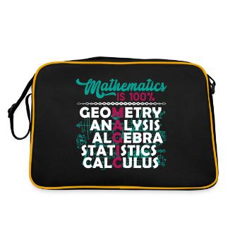 Mathematician Mathematician Mathematics Is Magic - Retro Bag - black/gold - Back