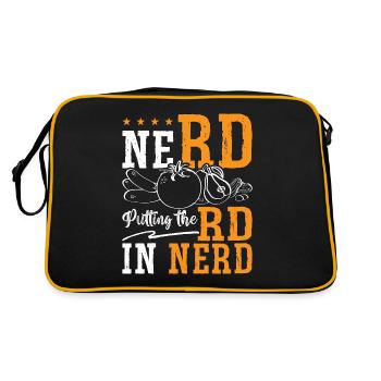 Dietitian Nerd Putting The RD Nutrition Dietitians - Retro Bag - black/gold - Back