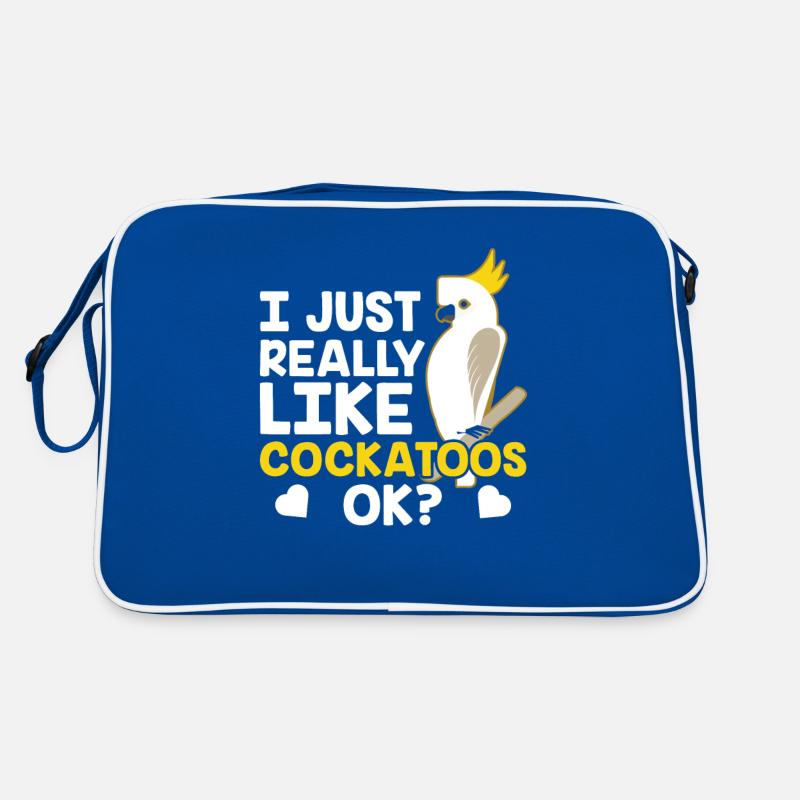 J’aime juste les cacatoès très cacatoès animal Sac Retro