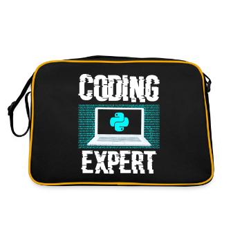 Coding Expert Coder Programming Programmer - Retro Bag - black/gold - Back