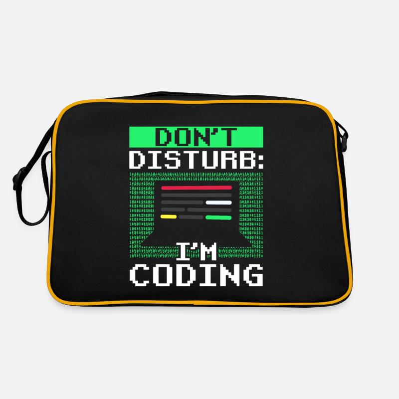 Stören Sie Nicht: Ich Programmiere Coding Coder Retro Tasche