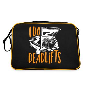 I Do Deadlifts Mortician Funeral Director - Retro Bag - black/gold - Back