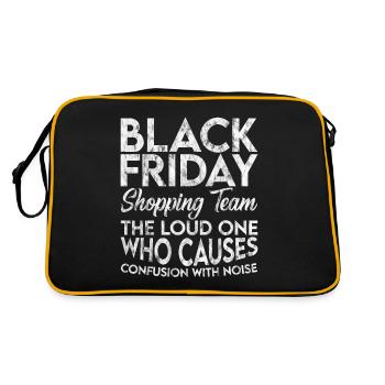 Black Friday Shopping Team 3 - Retro Bag - black/gold - Back