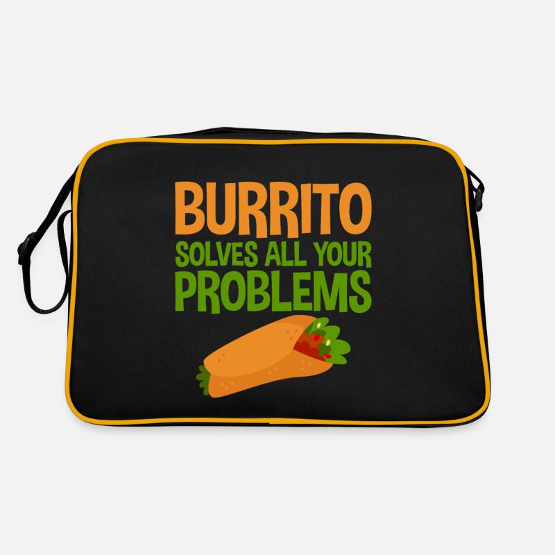 Burrito résout tous vos problèmes 4 Sac Retro
