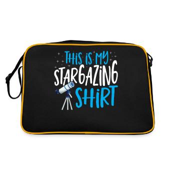 Astronomy This Is My Stargazing Shirt Stargazer - Retro Bag - black/gold - Back