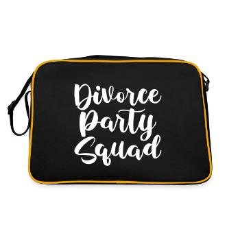Divorce Party Squad 2 - Retro Tasche - Schwarz/Gold - Hinten