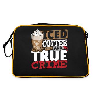 Café glacé et vrais crimes - Sac Retro - noir/or - Dos