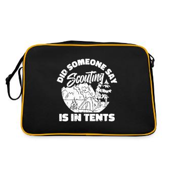 Tente scoute - Sac Retro - noir/or - Dos
