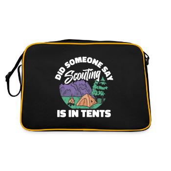 Tente scoute - Sac Retro - noir/or - Dos